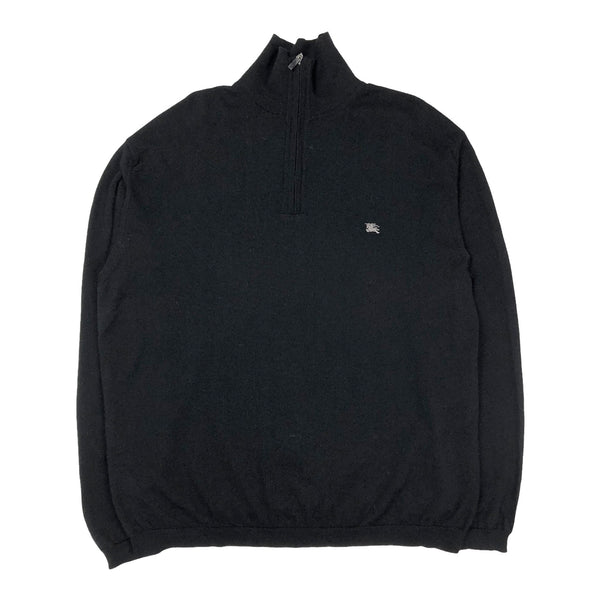 Burberry 1/4 Zip Knit, Size XL