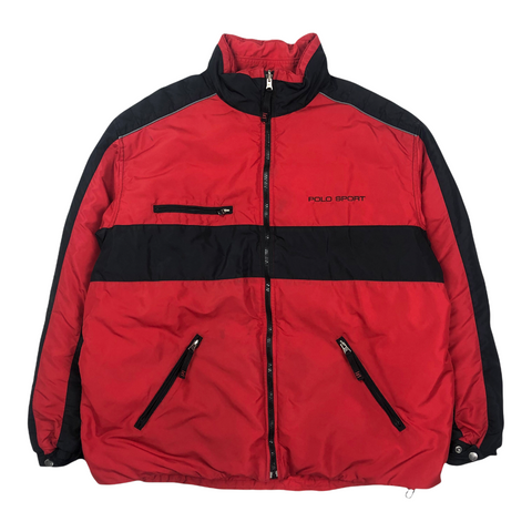 Vintage Polo Sport Reversible Puffer, Size XL