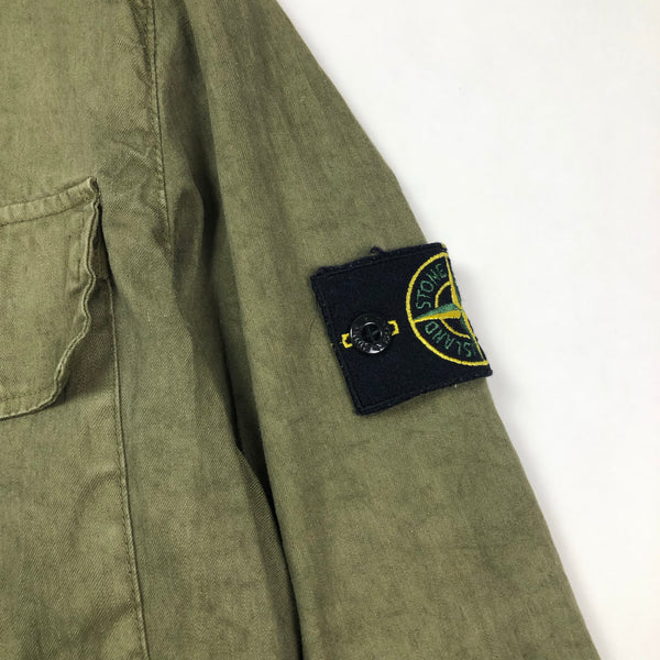 Stone Island Lino Flax Multi Pocket Jacket, Size Large