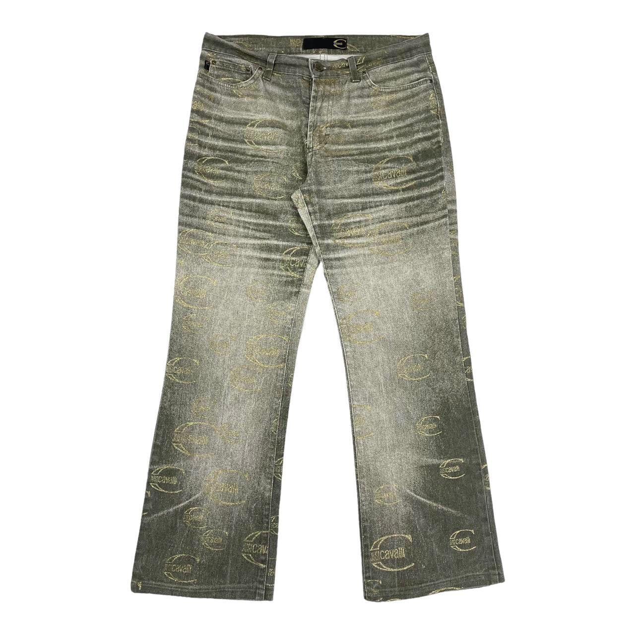 Just Cavalli Monogram Jeans, Size 28