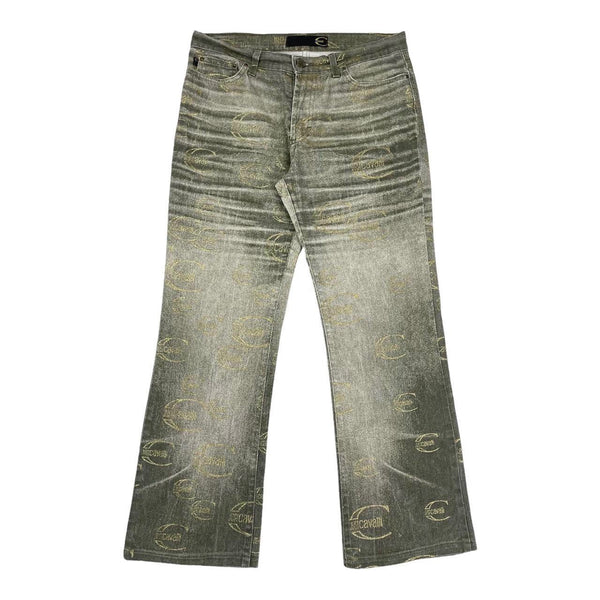 Just Cavalli Monogram Jeans, Size 28